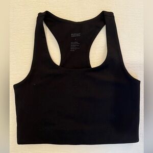 Girlfriend Collective black racerback sports bra size small new without tags